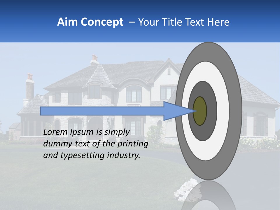 Country Two-Storey House PowerPoint Template