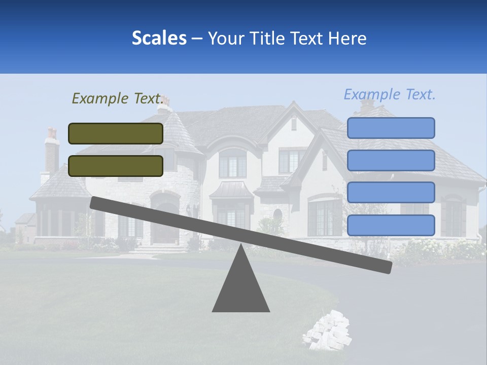 Country Two-Storey House PowerPoint Template