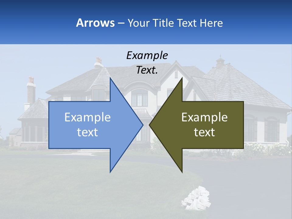 Country Two-Storey House PowerPoint Template