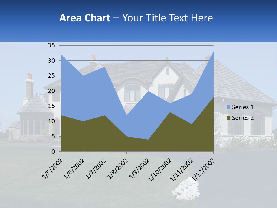 Country Two-Storey House PowerPoint Template