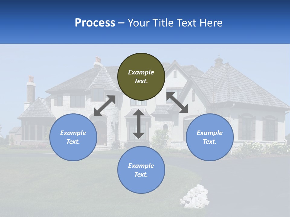 Country Two-Storey House PowerPoint Template