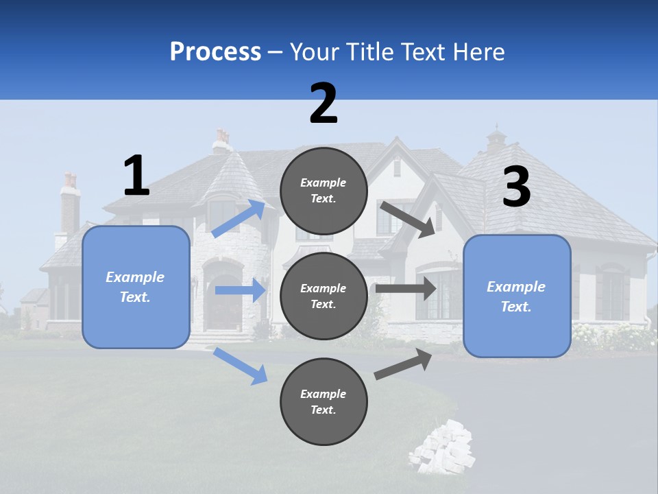 Country Two-Storey House PowerPoint Template