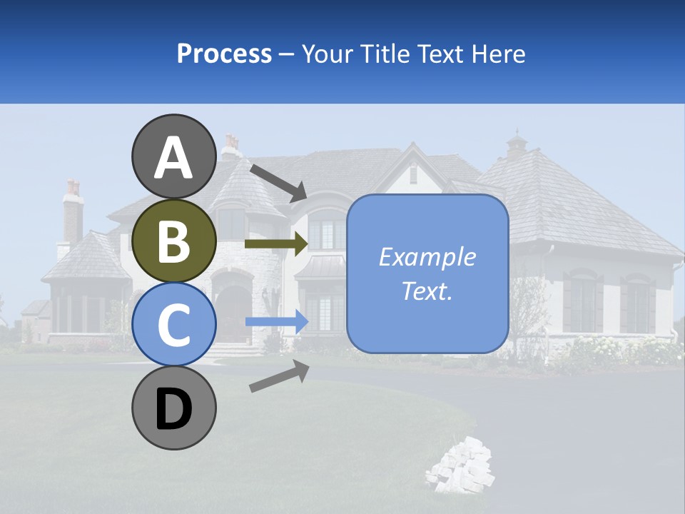 Country Two-Storey House PowerPoint Template
