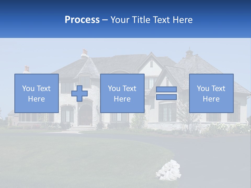 Country Two-Storey House PowerPoint Template