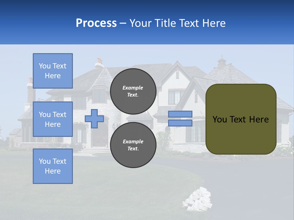 Country Two-Storey House PowerPoint Template