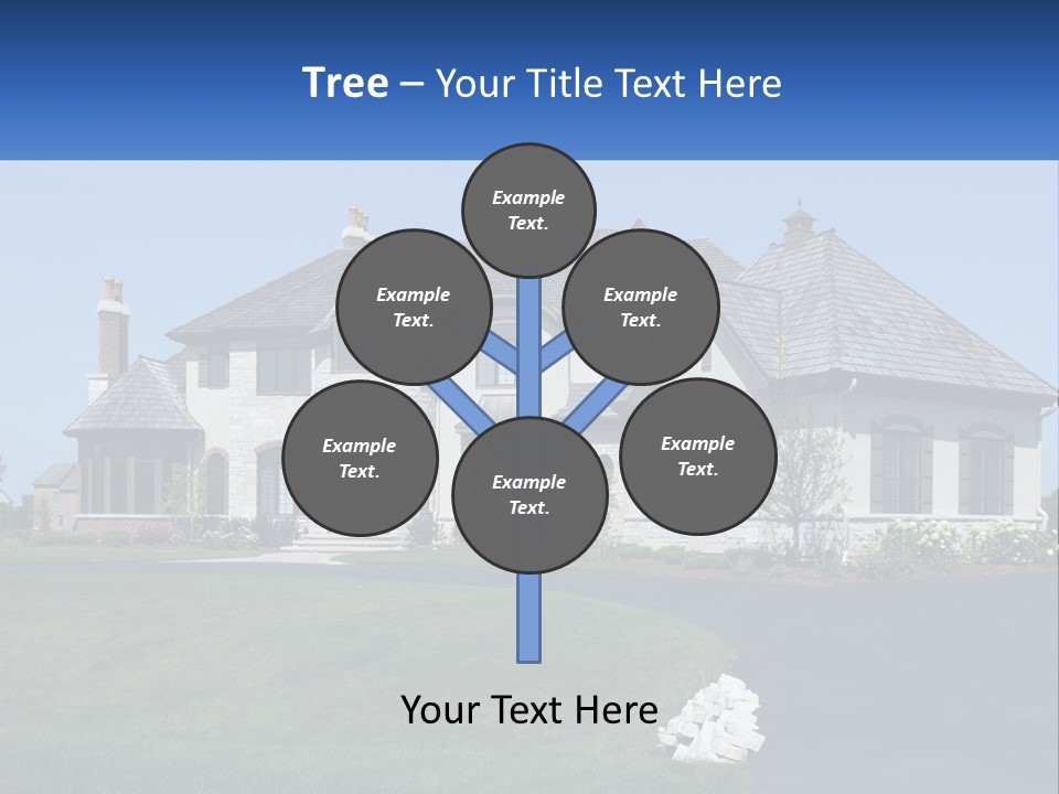Country Two-Storey House PowerPoint Template