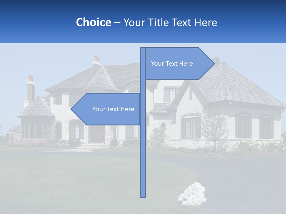 Country Two-Storey House PowerPoint Template