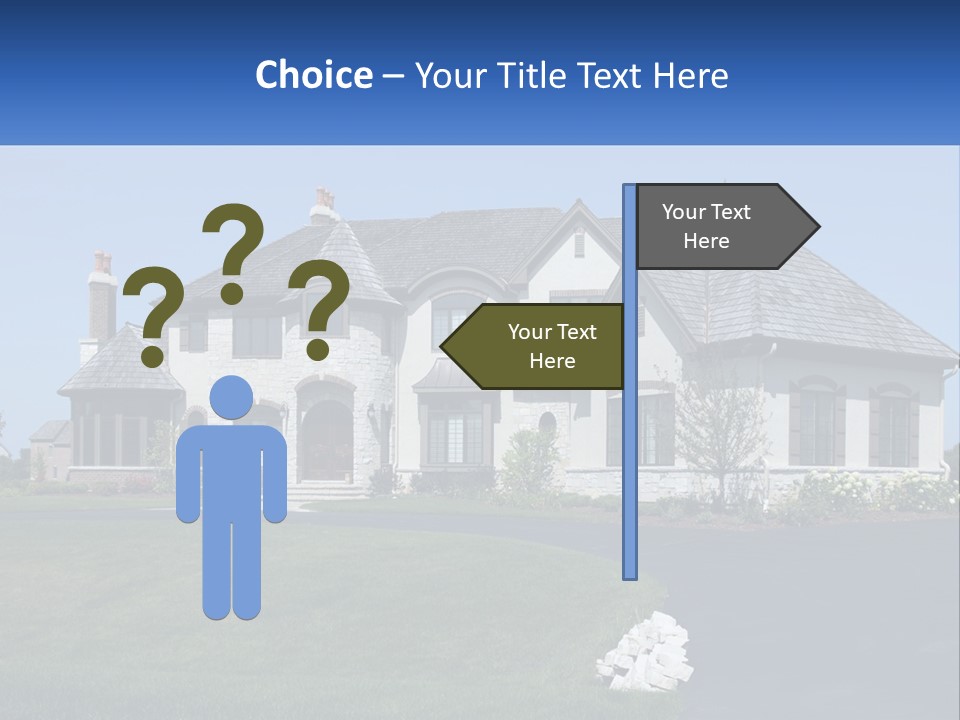 Country Two-Storey House PowerPoint Template