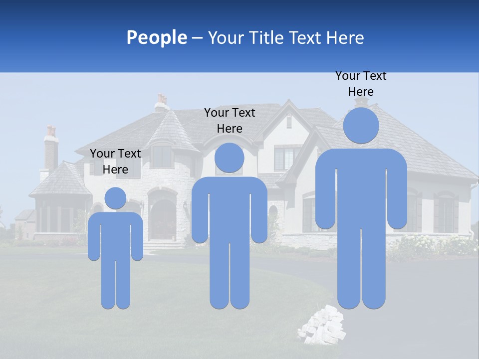 Country Two-Storey House PowerPoint Template