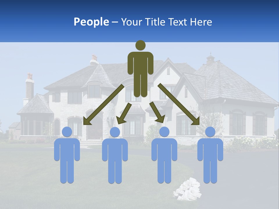 Country Two-Storey House PowerPoint Template