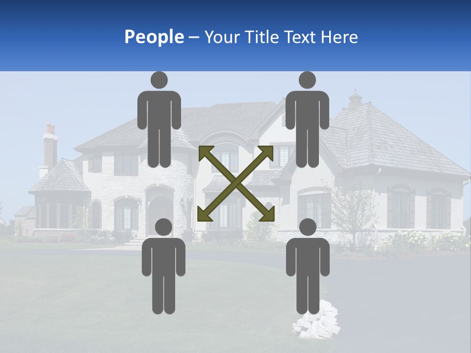 Country Two-Storey House PowerPoint Template