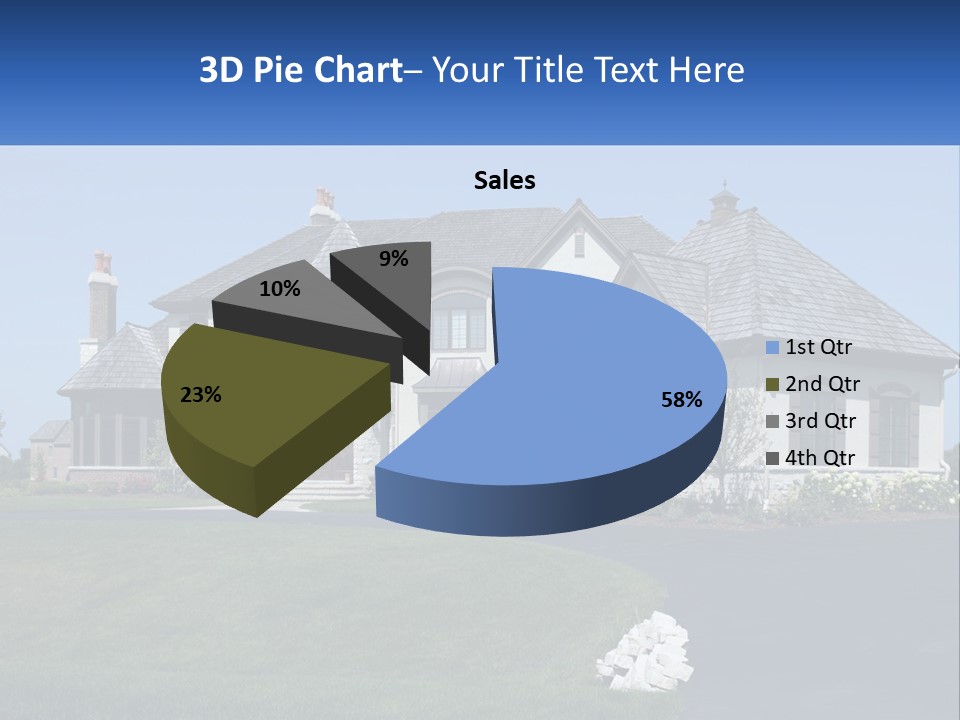 Country Two-Storey House PowerPoint Template