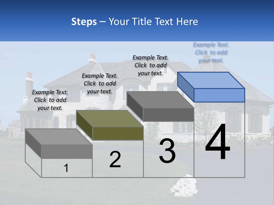 Country Two-Storey House PowerPoint Template
