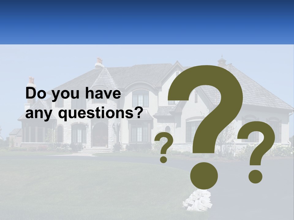 Country Two-Storey House PowerPoint Template