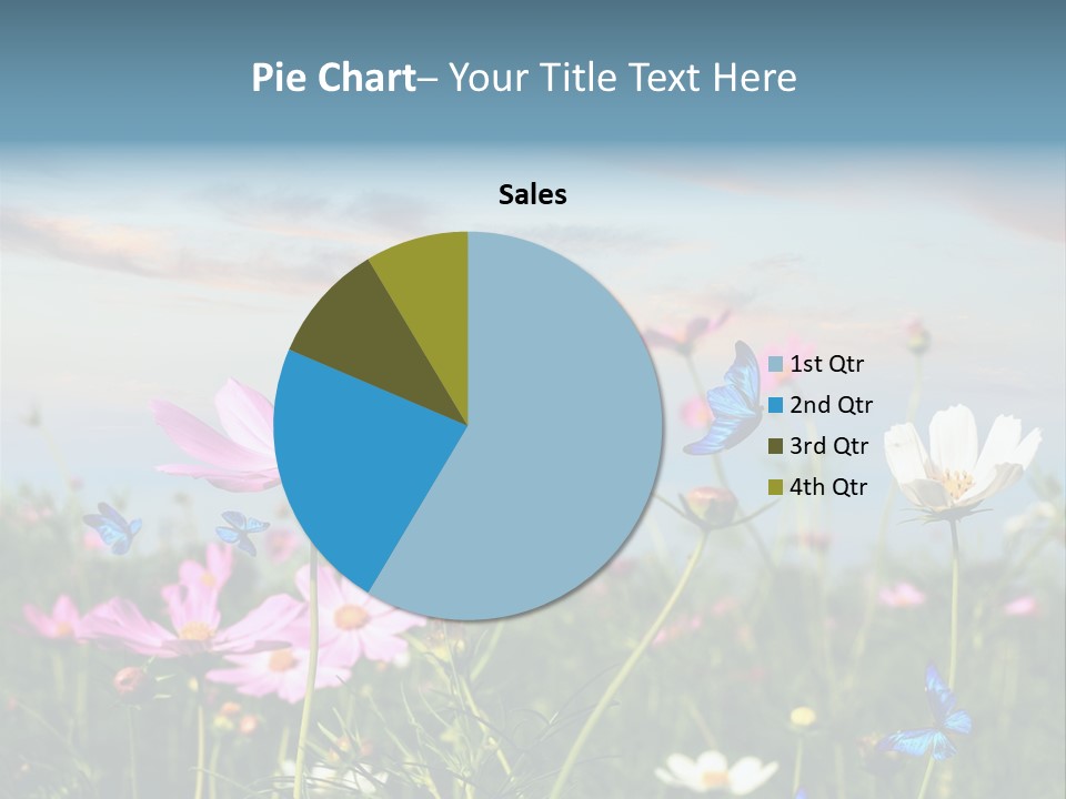 Wildflowers And Butterflies PowerPoint Template