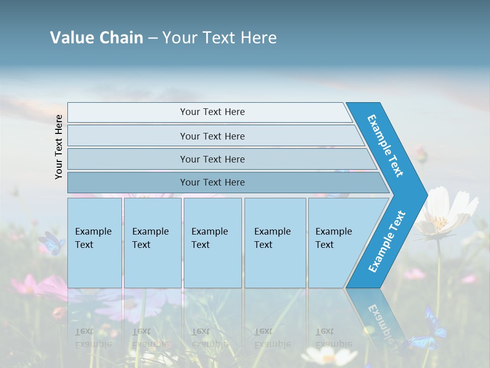 Wildflowers And Butterflies PowerPoint Template
