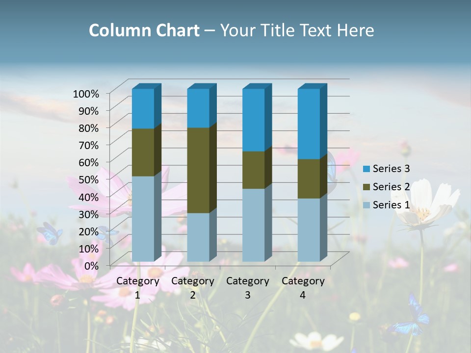 Wildflowers And Butterflies PowerPoint Template