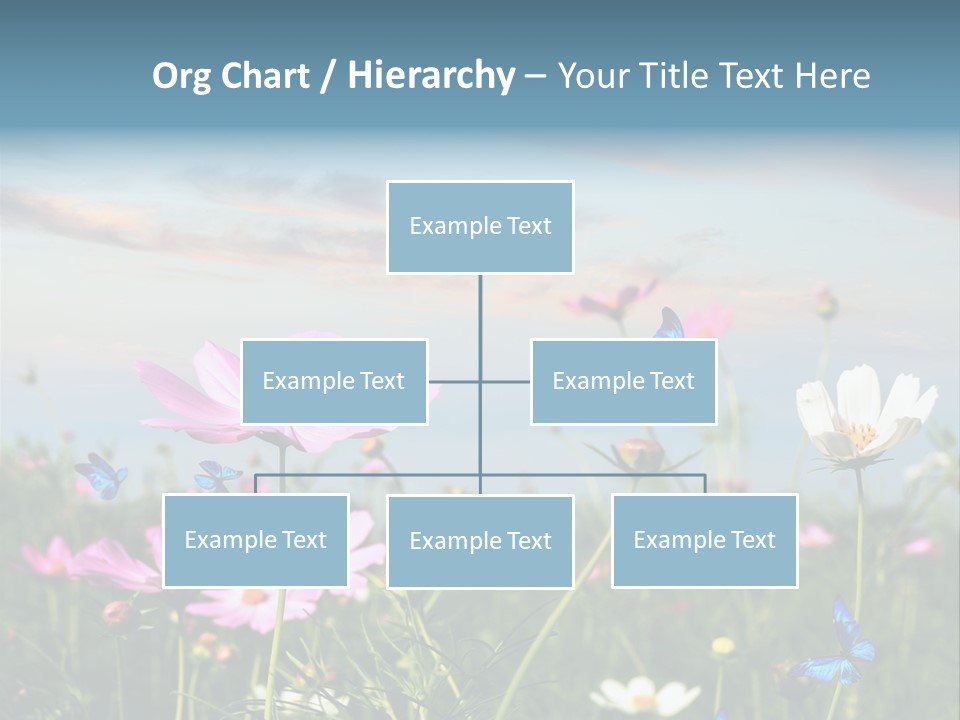 Wildflowers And Butterflies PowerPoint Template