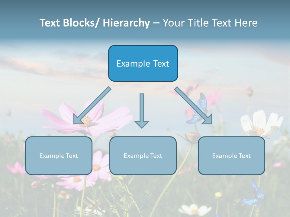 Wildflowers And Butterflies PowerPoint Template