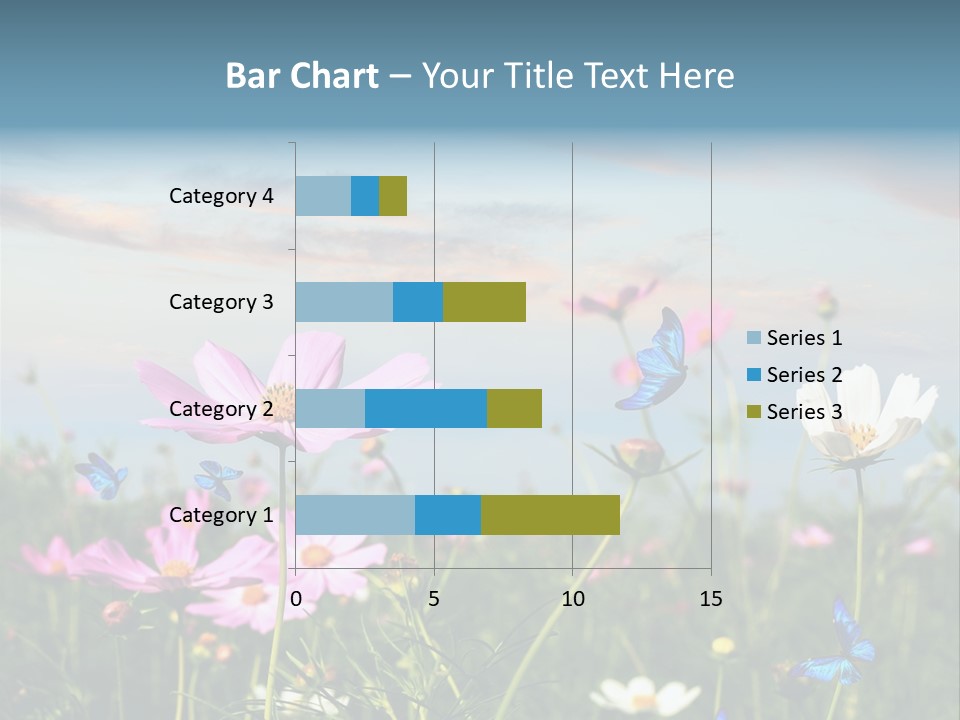 Wildflowers And Butterflies PowerPoint Template