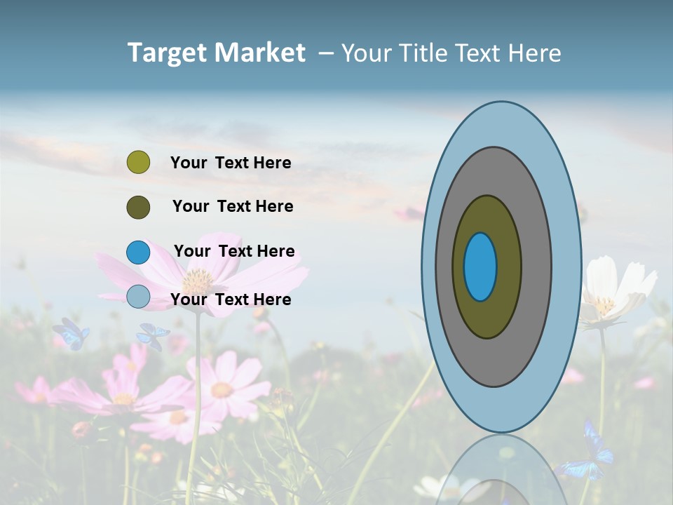 Wildflowers And Butterflies PowerPoint Template