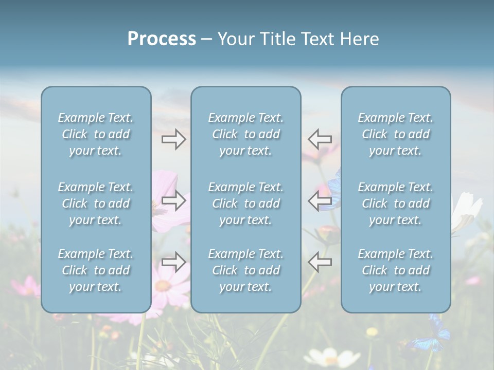 Wildflowers And Butterflies PowerPoint Template