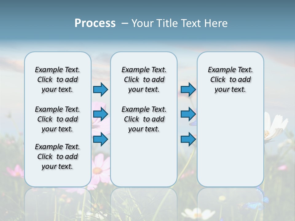 Wildflowers And Butterflies PowerPoint Template