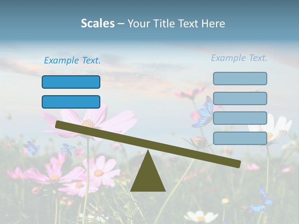 Wildflowers And Butterflies PowerPoint Template