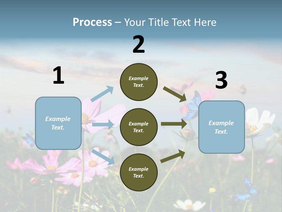 Wildflowers And Butterflies PowerPoint Template