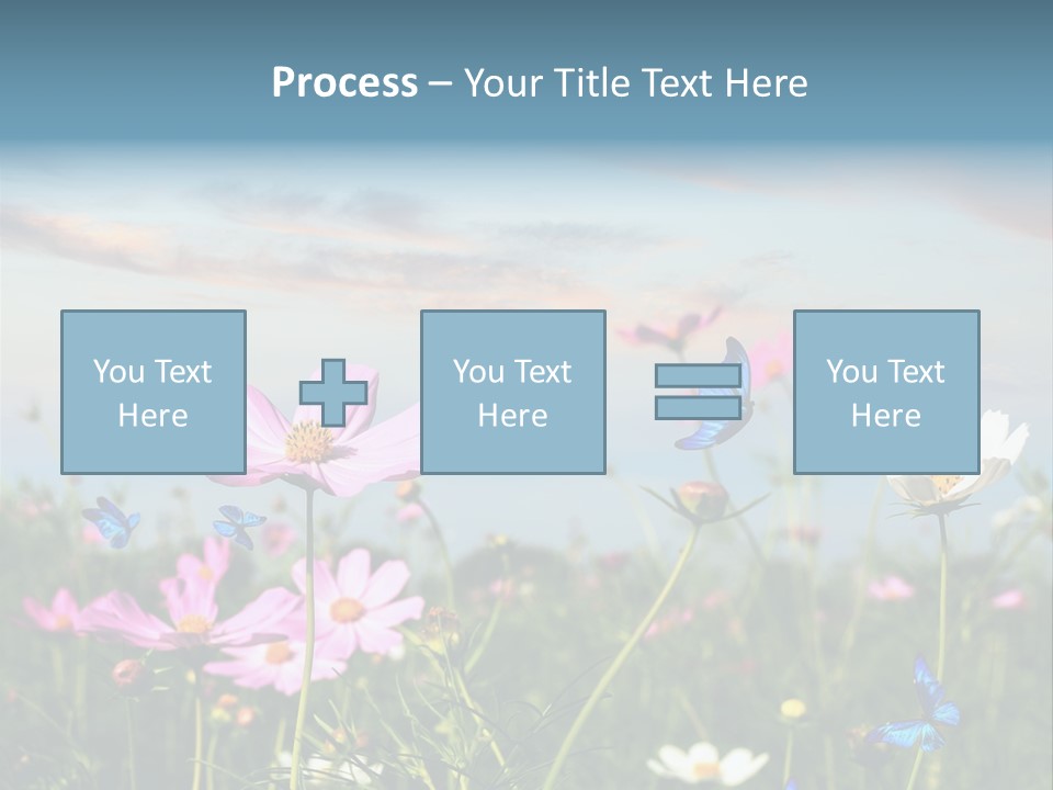Wildflowers And Butterflies PowerPoint Template