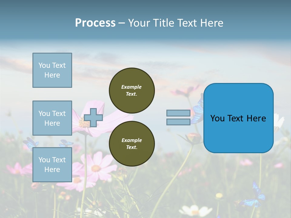 Wildflowers And Butterflies PowerPoint Template