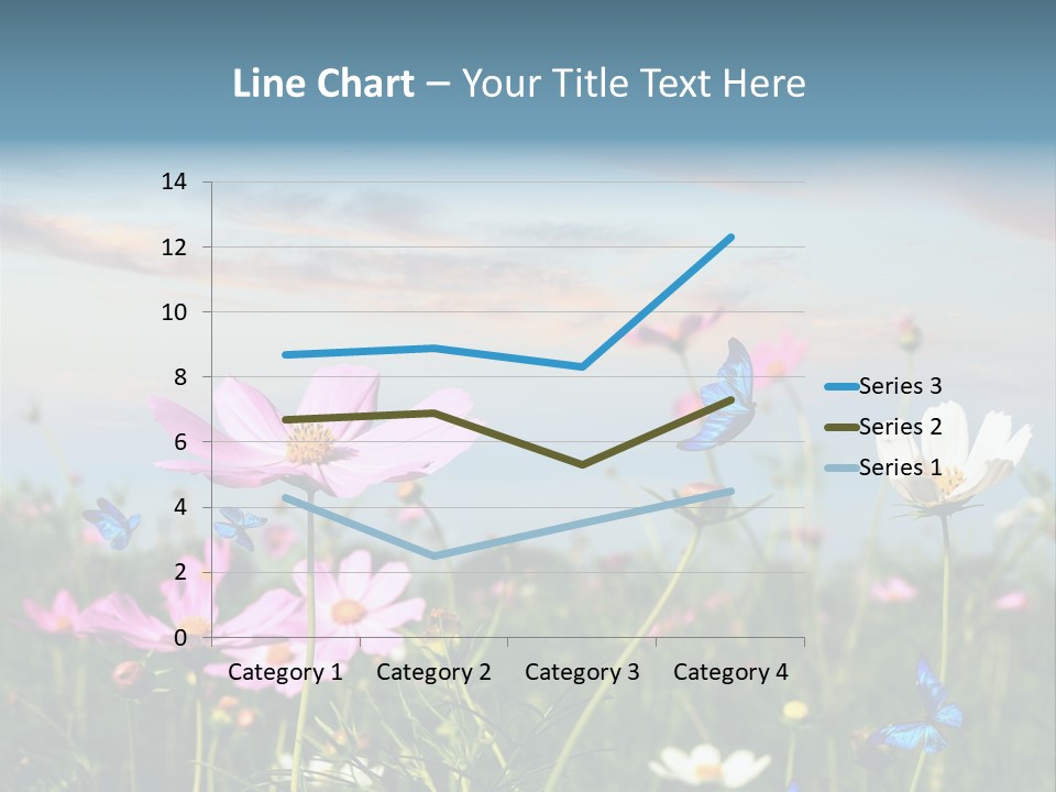 Wildflowers And Butterflies PowerPoint Template
