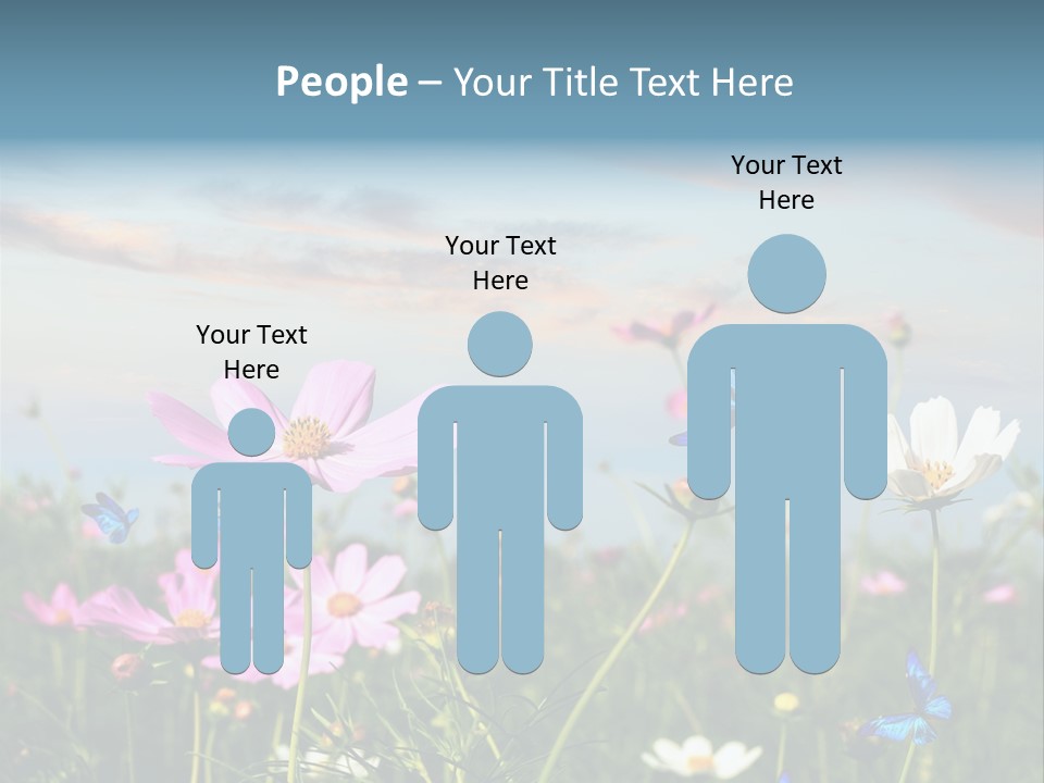 Wildflowers And Butterflies PowerPoint Template