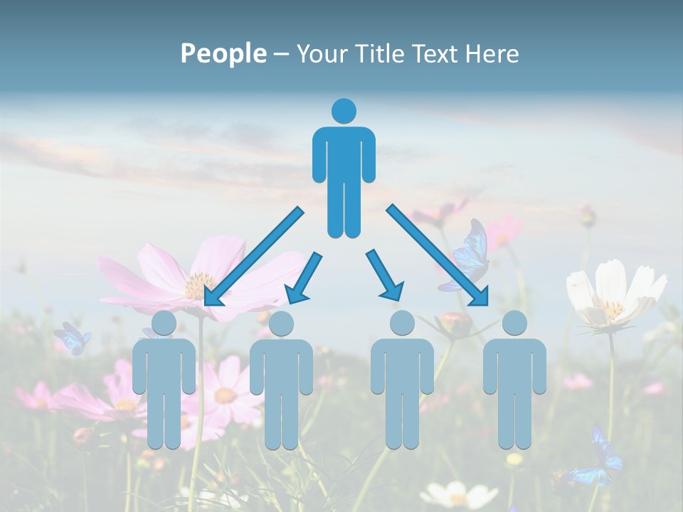 Wildflowers And Butterflies PowerPoint Template