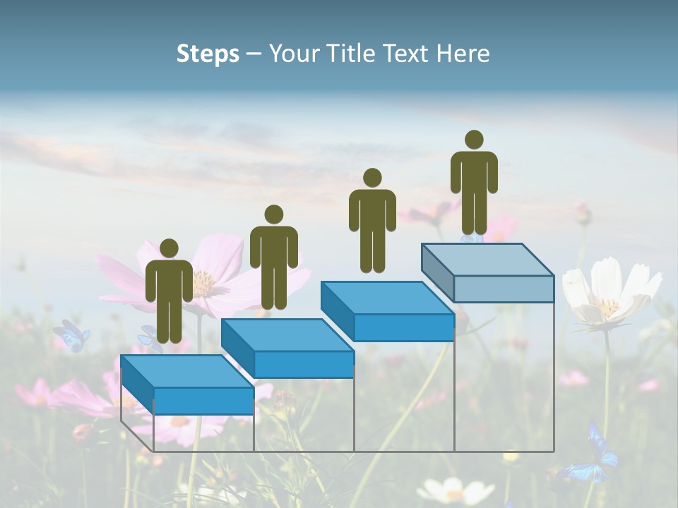 Wildflowers And Butterflies PowerPoint Template