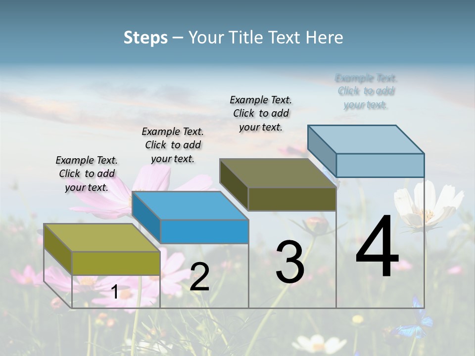 Wildflowers And Butterflies PowerPoint Template