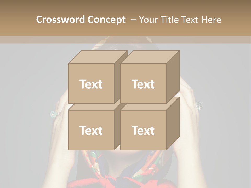 Girl In Round Glasses PowerPoint Template