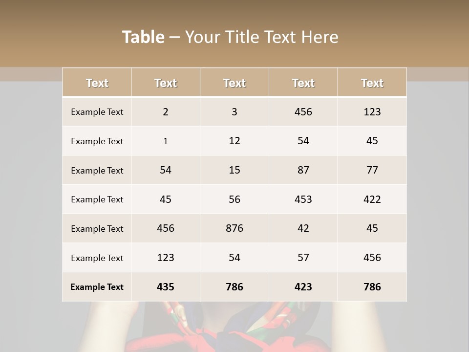 Girl In Round Glasses PowerPoint Template