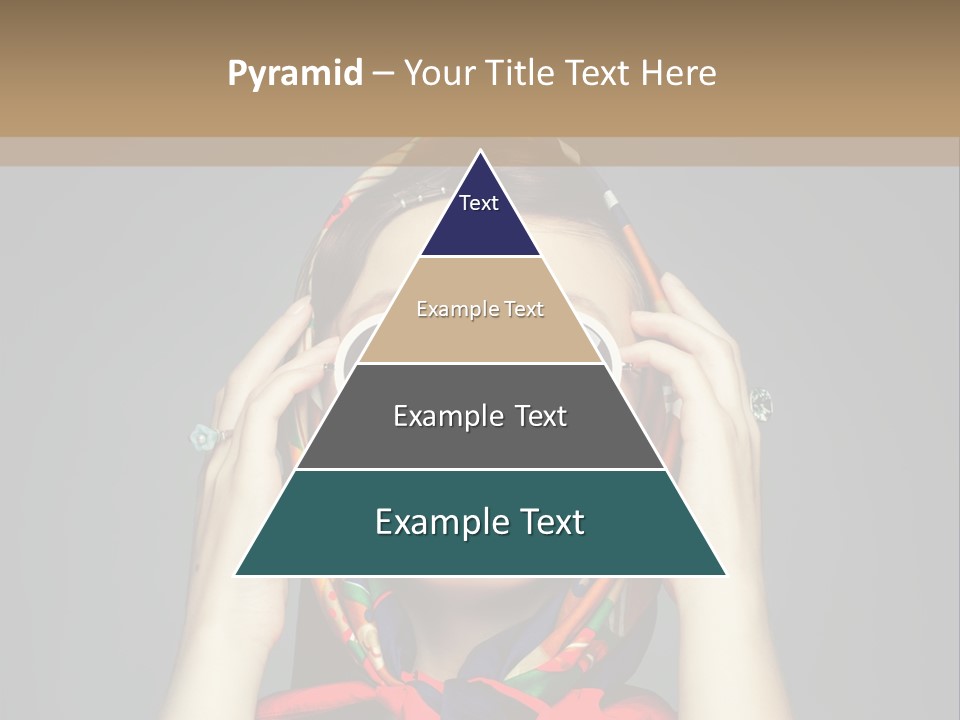 Girl In Round Glasses PowerPoint Template