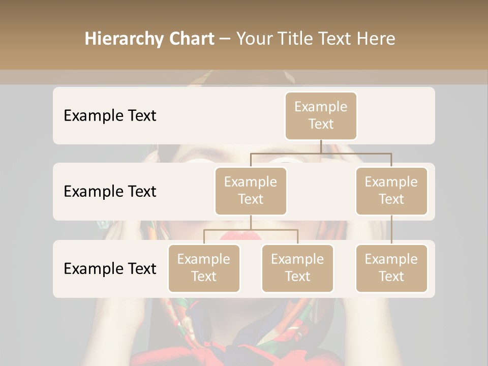 Girl In Round Glasses PowerPoint Template