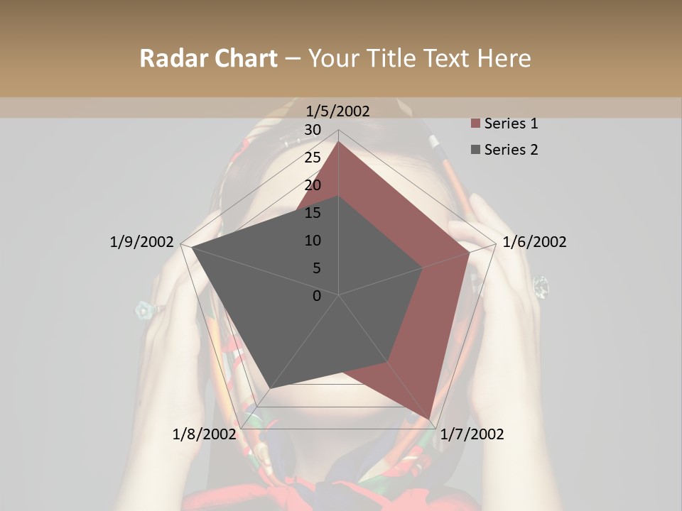 Girl In Round Glasses PowerPoint Template