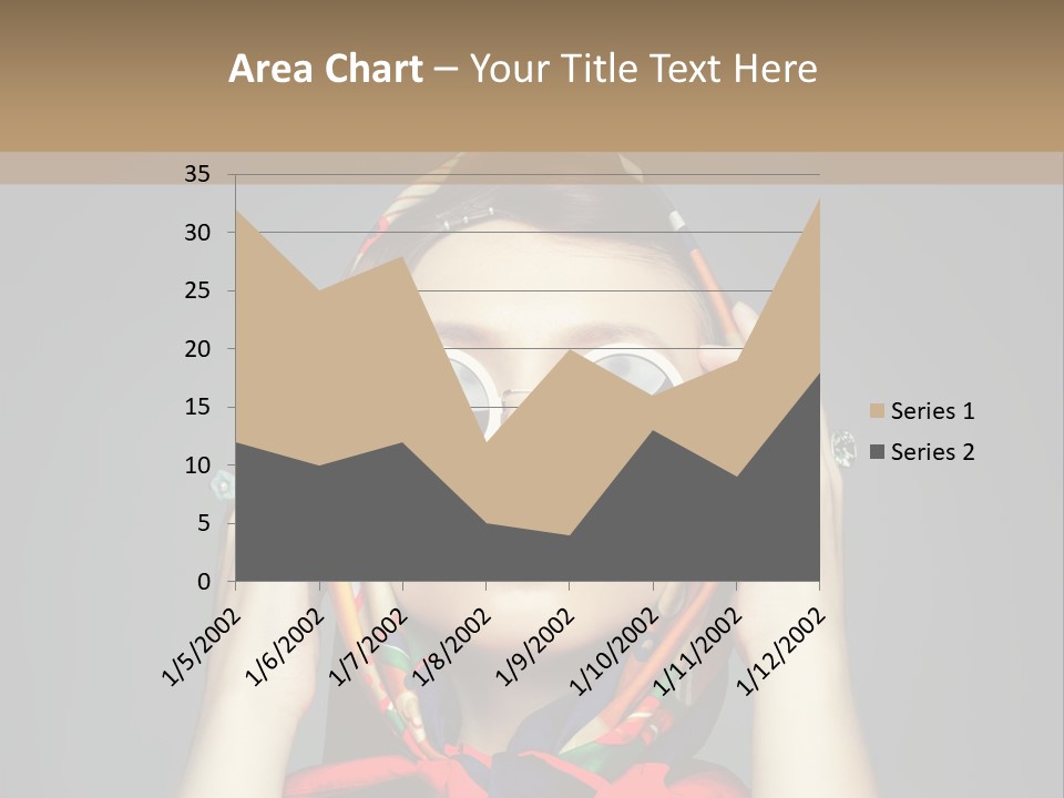 Girl In Round Glasses PowerPoint Template