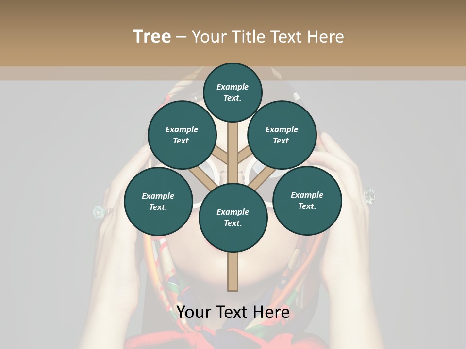 Girl In Round Glasses PowerPoint Template