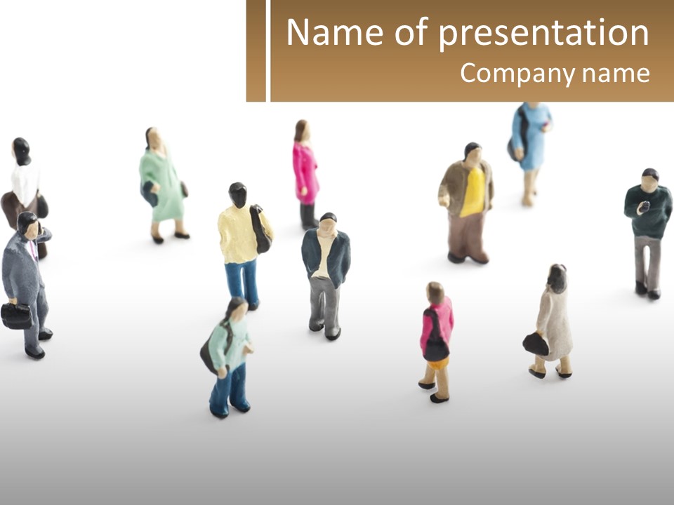 People Made Of Plasticine PowerPoint Template