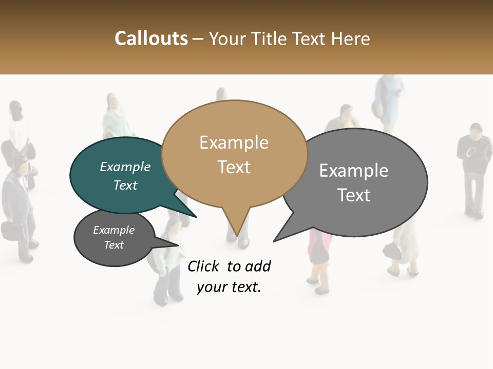 People Made Of Plasticine PowerPoint Template