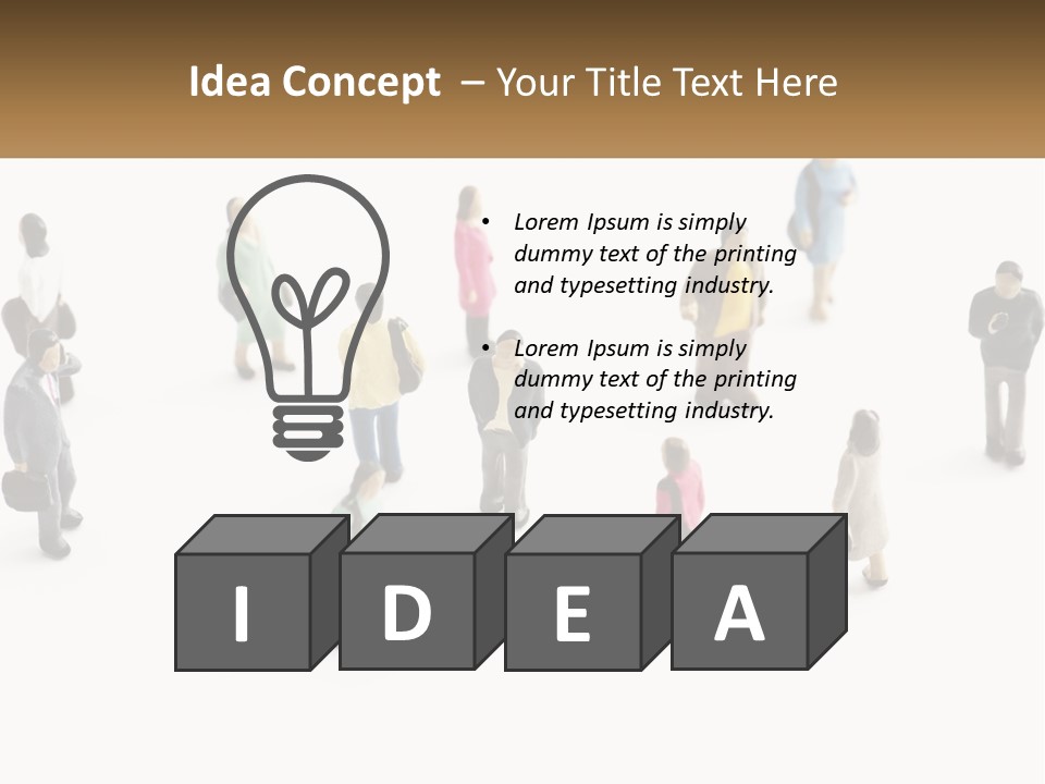 People Made Of Plasticine PowerPoint Template