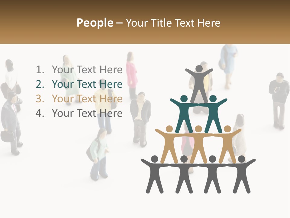 People Made Of Plasticine PowerPoint Template