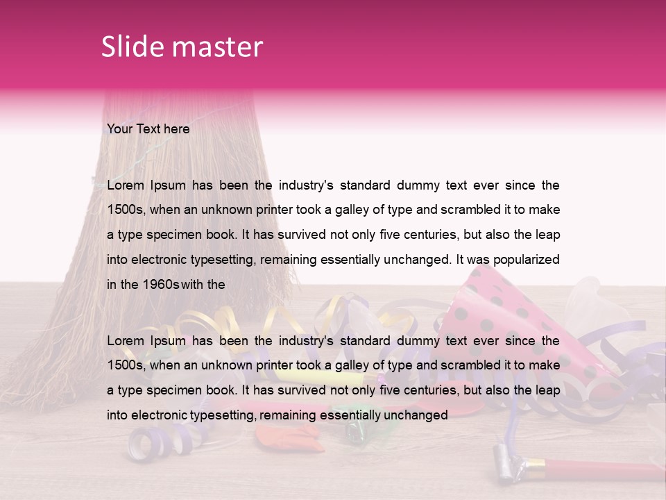 Cleaning After The Birthday PowerPoint Template