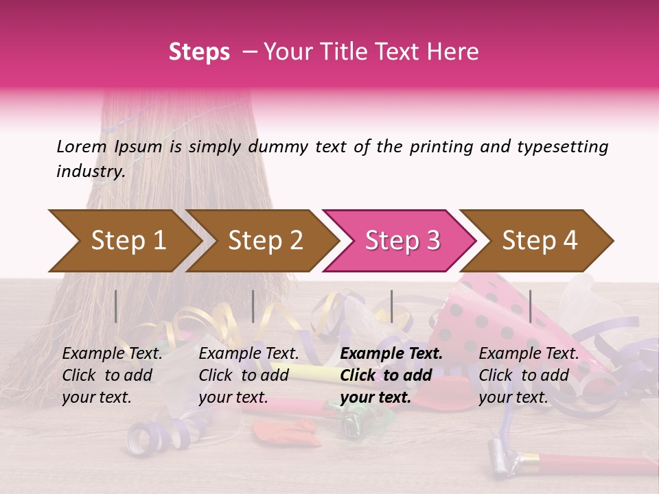 Cleaning After The Birthday PowerPoint Template