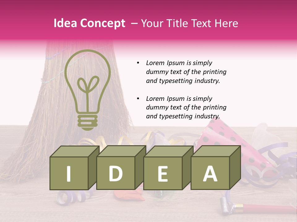 Cleaning After The Birthday PowerPoint Template